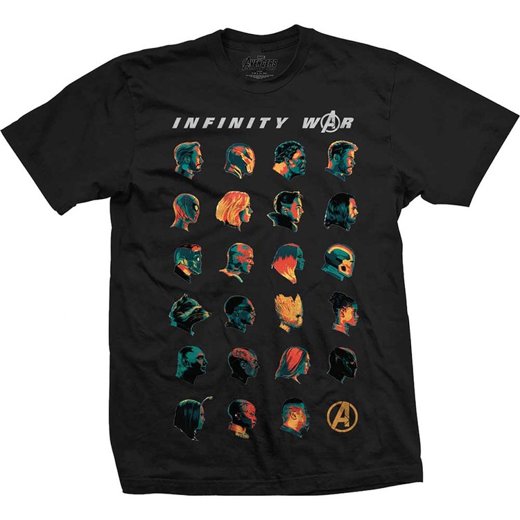 Majica Avengers - Infinity War Head Profiles