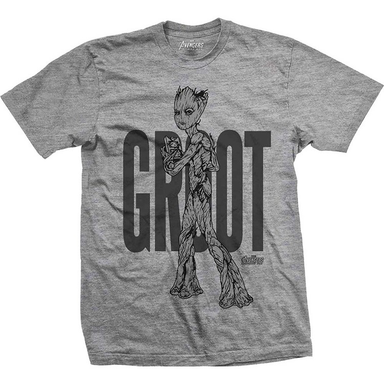 Μπλουζάκι Avengers - Infinity War Teen Groot Line Art