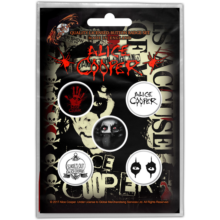 Badge set ALICE COOPER- EYES