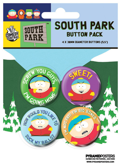 Badge set SOUTH PARK - Cartman