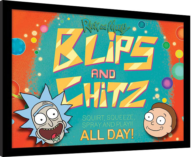 Framed Poster Rick and Morty - Blips and Chitz