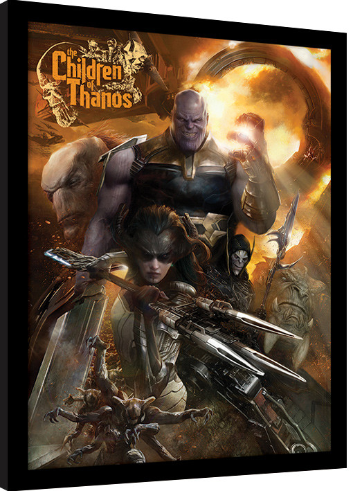 Κορνιζαρισμένη αφίσα Avengers Infinity War - Children of Thanos