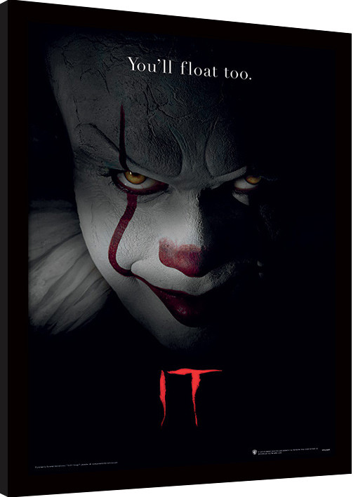 Uokvireni poster IT - Pennywise Face