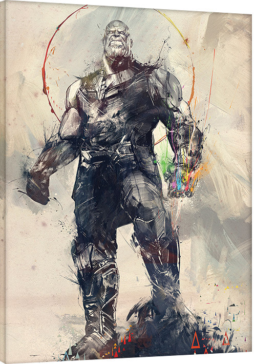 Принти на полотні Avengers Infinity War - Thanos Sketch