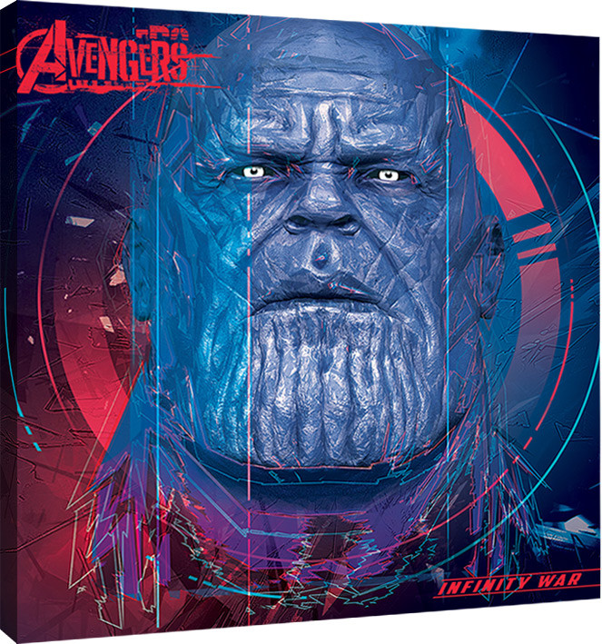 Принти на полотні Avengers Infinity War - Thanos cubic Head