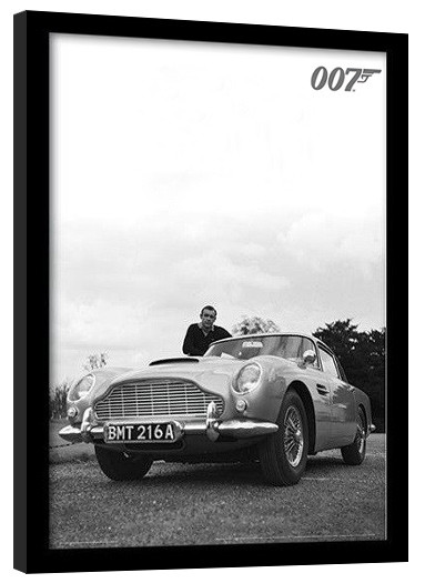 Poster emoldurado JAMES BOND 007 - connery b+w