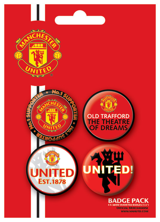 Σετ κονκάρδες MANCH. UNITED - No. 1 SUPPORTER