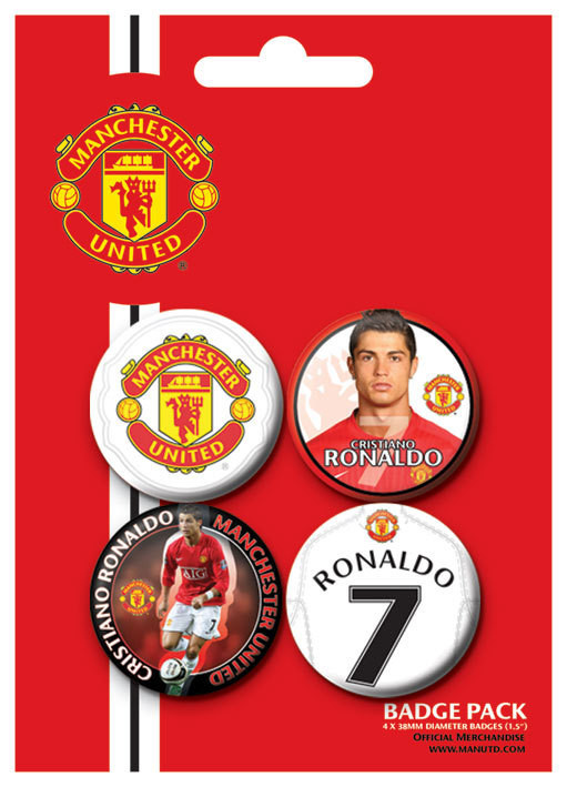 Badge set MANCH. UNITED - Ronaldo