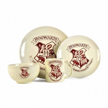 Dinner set Harry Potter - Hogwarts Crest