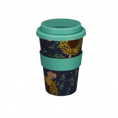 Eco κούπα Huskup - Teal Sunflower