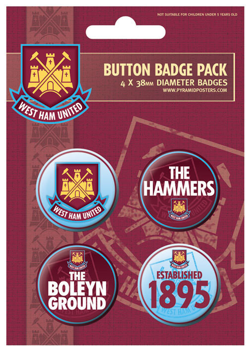 Badge set WEST HAM UNITED - The hammers