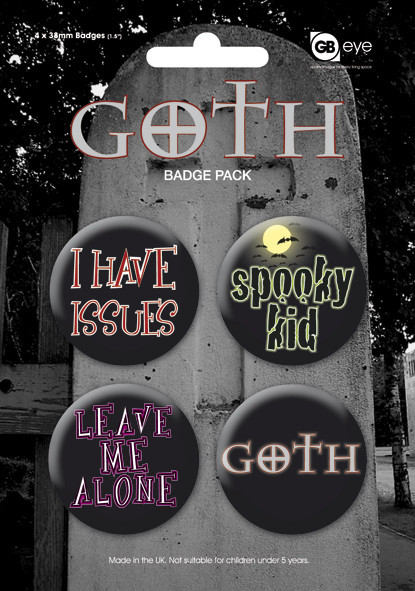 Badge set GOTH