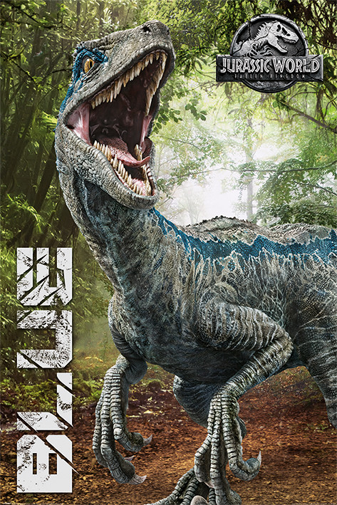 Плакат Jurassic World Fallen Kingdom - Blue