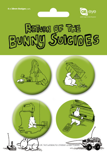 Badge set BUNNY SUICIDES - Pack 2