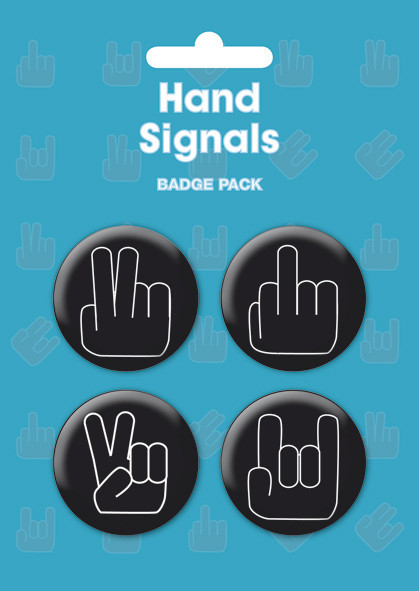 Komplet značk HAND SIGNALS