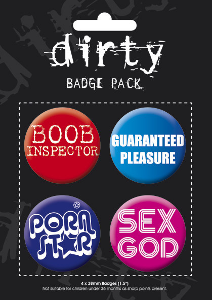 Badge set DIRTY QUADPACK
