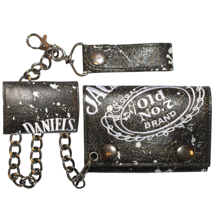 Carteira Jack Daniel's - Painted Trifold Chain Wallet