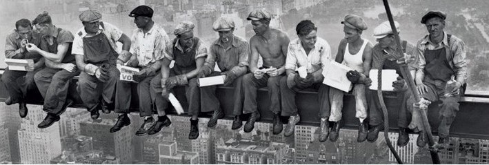 Framed Poster Lunch on a skyscraper