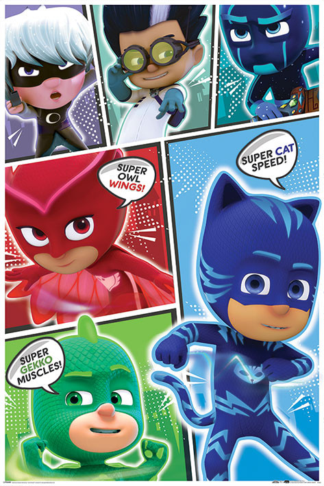 Poster PJ Masks - Comic Strip