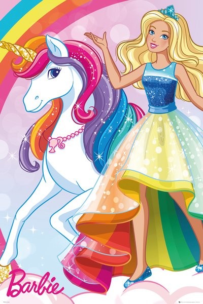 Rainbow Unicorn Barbie With Unicorn Horse Buy Rainbow Unicorn