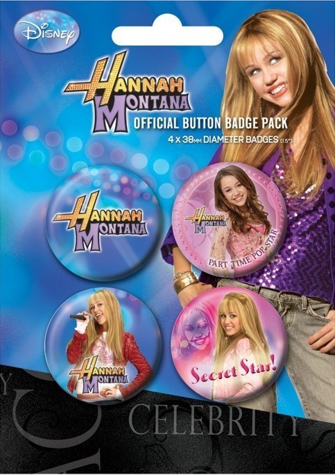 Σετ κονκάρδες HANNAH MONTANA - secret star