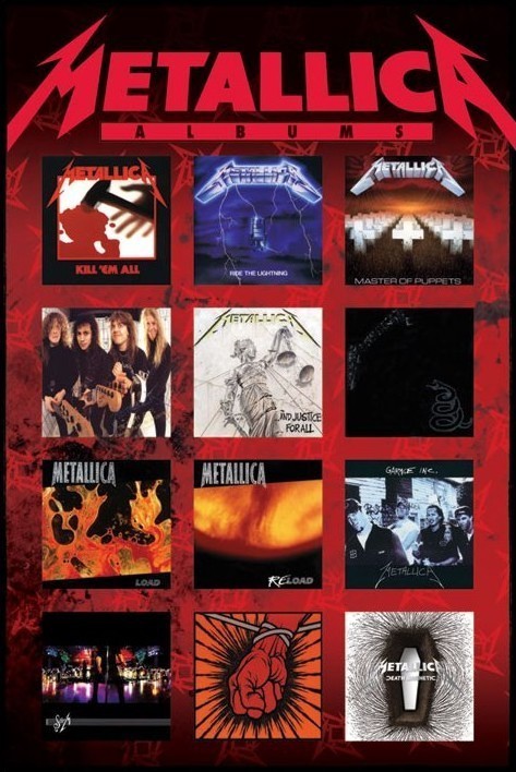 Плакат Metallica - albums