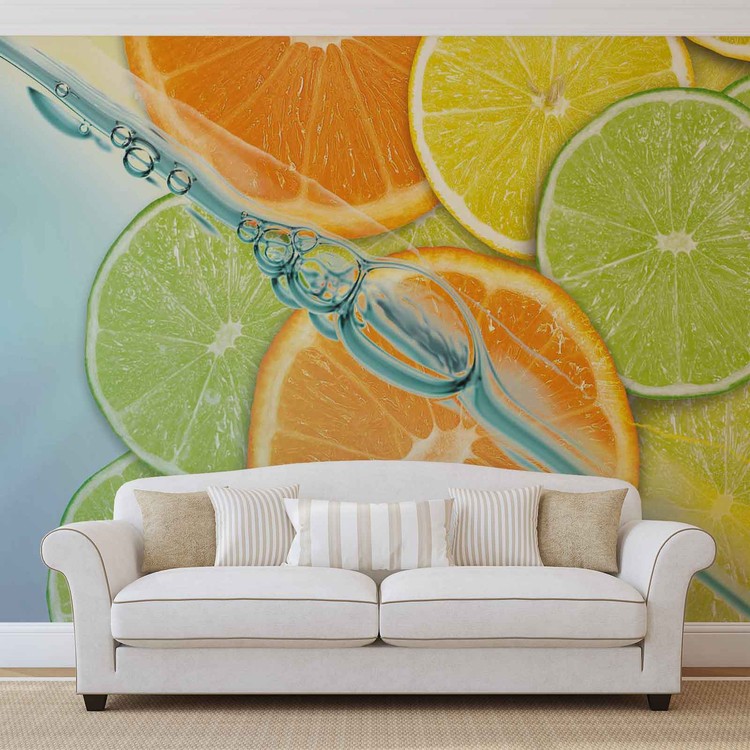 Ταπετσαρία Food Fruits Lime Orange Lemon