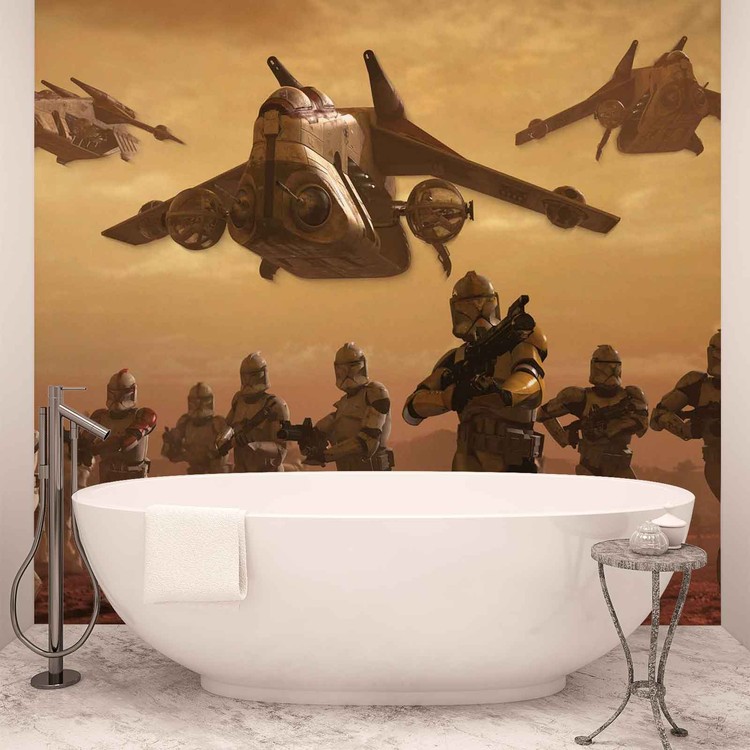 Star Wars Attack Clones Wallpaper Mural