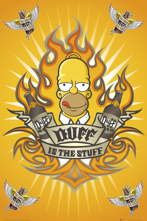 Poster THE SIMPSONS - tattoo