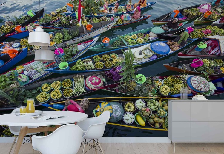 Ταπετσαρία Banjarmasin Floating Market