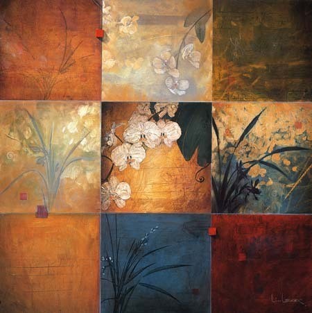 Art Print Orchid Nine Patch