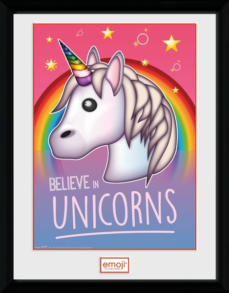 Framed Poster Unicorn - Belive In Unicorns