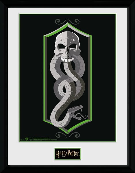 Poster emoldurado Harry Potter - Skull