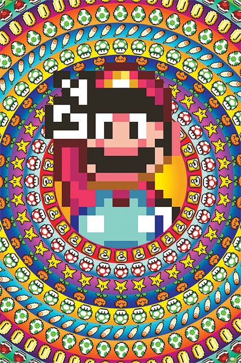 Плакат Super Mario - Power Ups