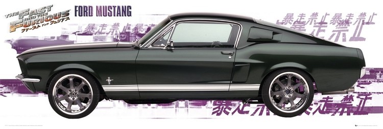 Плакат Fast and Furious - ford mustang