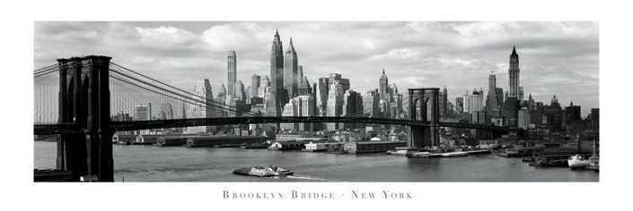Плакат Brooklyn bridge - New York