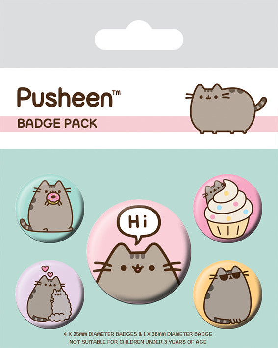 Σετ κονκάρδες Pusheen - Pusheen Says Hi