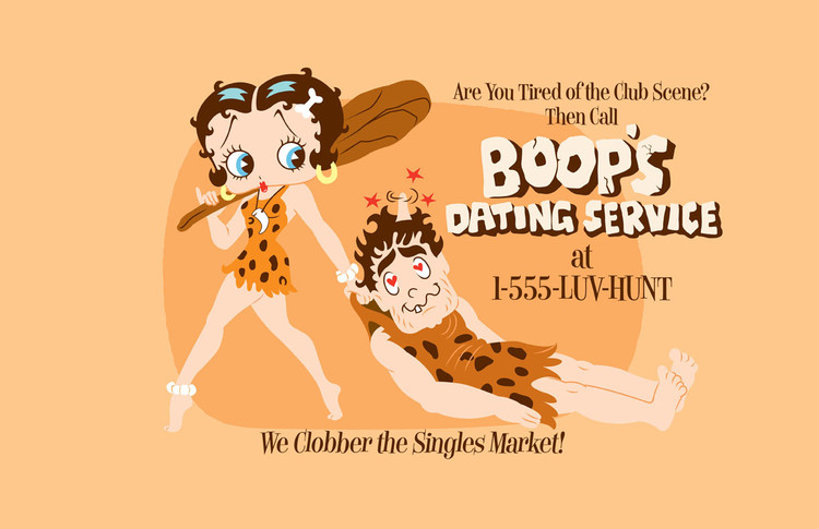 Μεταλλική πινακίδα BETTY BOOP DATING SERVICE