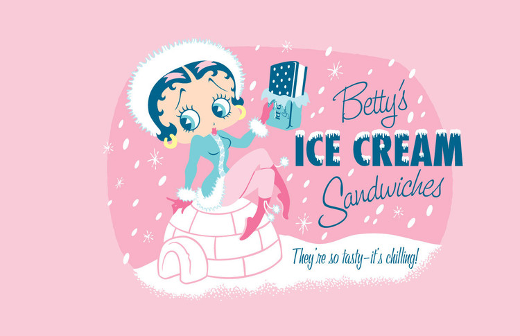 Μεταλλική πινακίδα BETTY'S ICE CREAM SANDWITCH