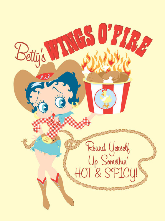 Μεταλλική πινακίδα BETTY COWGIRL