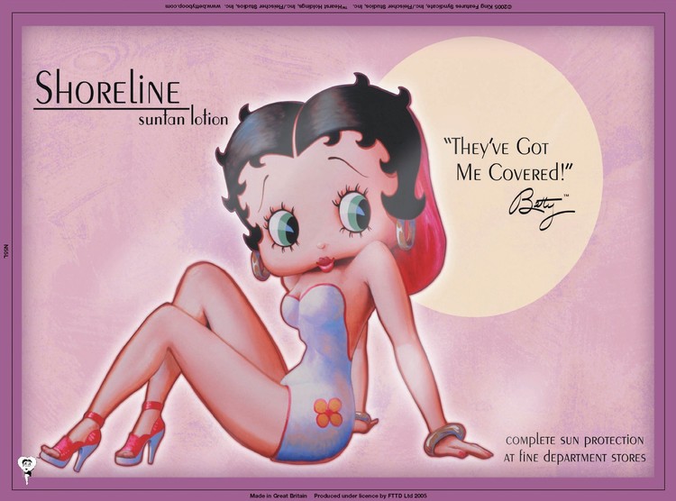 Μεταλλική πινακίδα BETTY BOOP SHORELINE