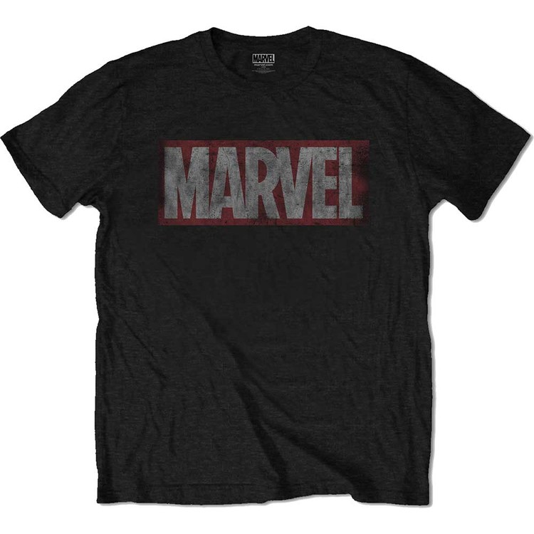 Тениска Marvel - Distressed Marvel Box Logo