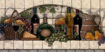 Wine, Fruit and Cheese Pantry Картина