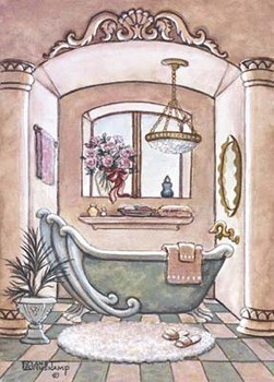 Vintage Bathtub ll Картина