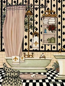 Elegant Bath II Картина