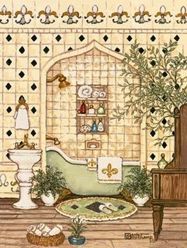 Elegant Bath III Картина