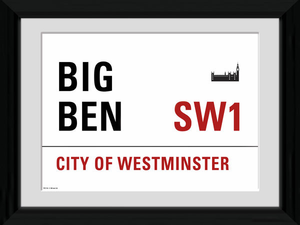 Framed poster London - Big Ben