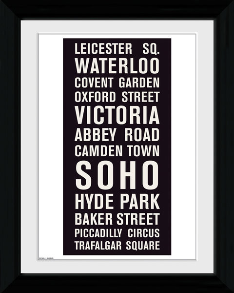 Uokvireni poster London - Locations