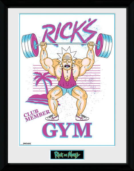Рамкиран плакат Rick and Morty - Ricks Gym