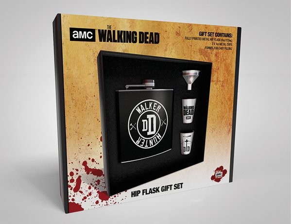 Hip Flask: Gift Set The Walking Dead - Walker Hunter